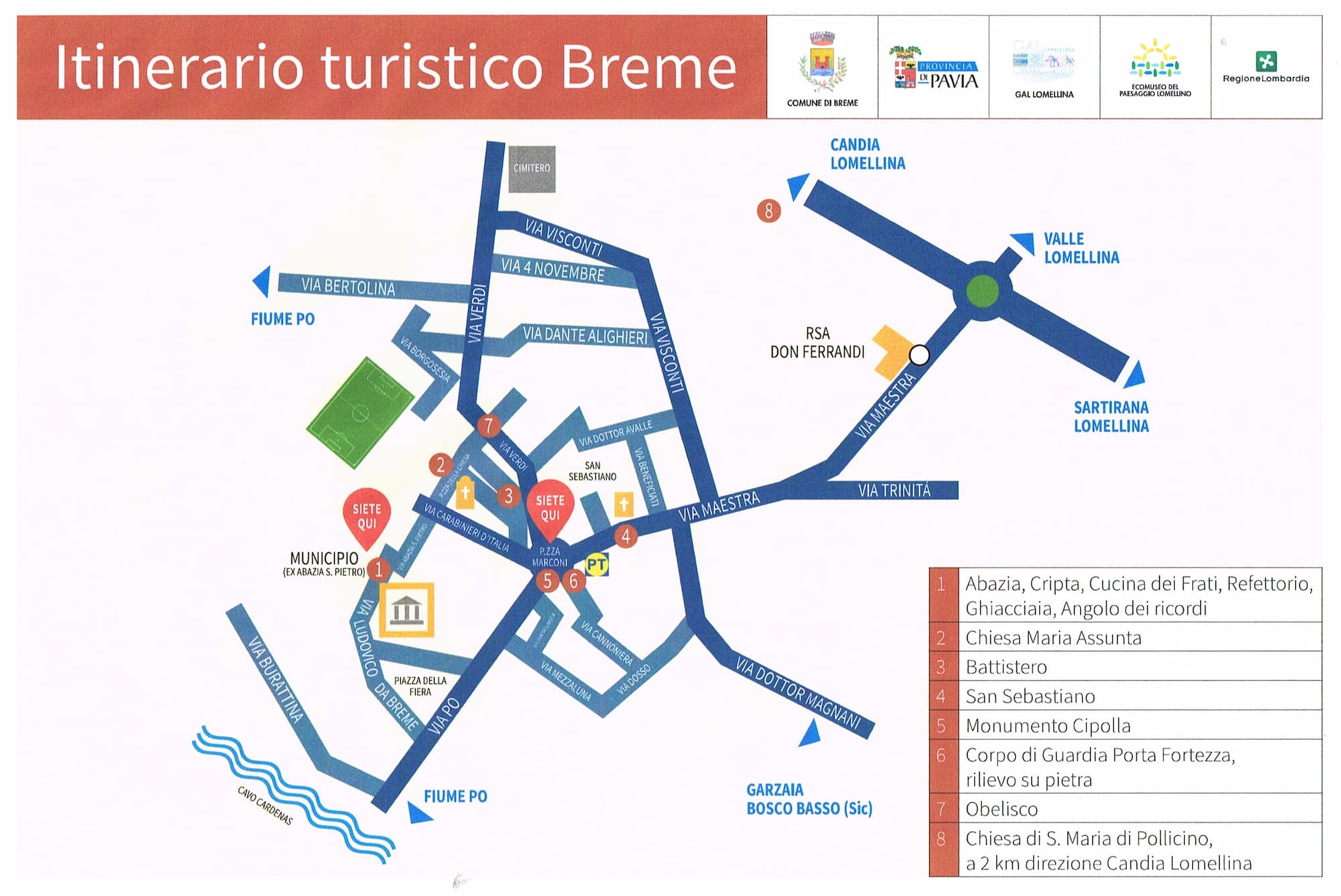 mappa breme